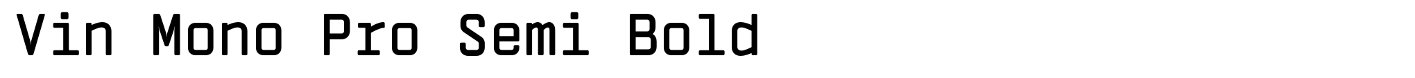 Vin Mono Pro Semi Bold image
